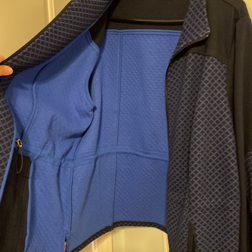 Talbots Navy Zip Up - Picture 7 of 8